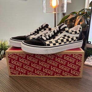 Vans Unisex Old Skool Classic Skate Shoes, checkered Black/White